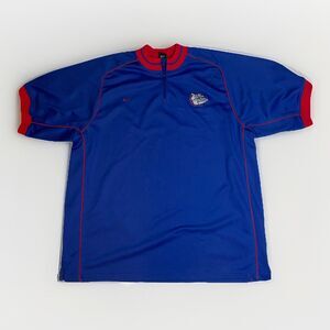 VTG Nike Team Gonzaga Pullover Mens 3XL Blue 1/4 Zip Basketball Warmup Bulldogs